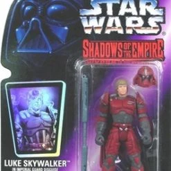 Star Wars Action Figure - Luke Skywalker In Imperial Guard Disguise With Taser Staff Weapon - Shadows Of The Empire