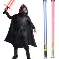 Star Wars Costume Child - The Rise Of Skywalker - Kylo Ren - WITH X2 FREE LIGHTSABERS