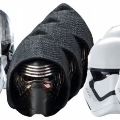 Star Wars MASKS - Character Mask Party Pack 8 - 4 X First Order Stormtrooper - 3 X Kylo Ren - 3 X Captain Phasma
