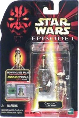 Star Wars Multi Action Figures - Gasgano With Pit Droid - CommTech Chip