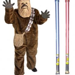 Star Wars Costume Deluxe Child - Chewbacca - WITH X2 FREE LIGHTSABERS