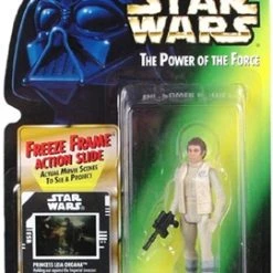 Star Wars Action Figure - Princess Leia Organa In Hoth Gear With Blaster Pistol - Freeze Frame Action Slide