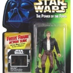Star Wars Action Figure - Bespin Han Solo With Heavy Assault Rifle And Blaster Pistol - Freeze Frame Action Slide