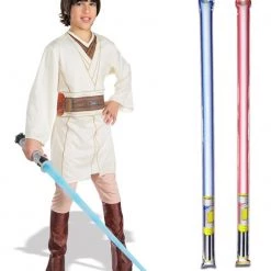 Star Wars Costume Basic Child - Obi Wan Kenobi Episode 3 - WITH X2 FREE LIGHTSABERS