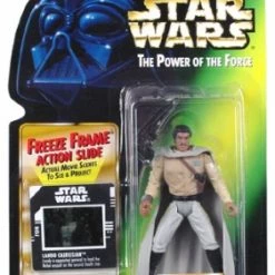 Star Wars Action Figure - Lando Calrissian In Generals Gear With Blaster Pistol - Freeze Frame Action Slide