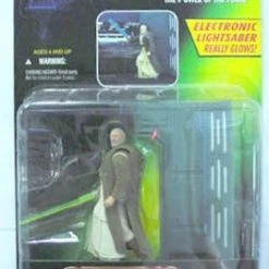 Star Wars Playsets - Electronic Power F/X Ben (Obi Wan) Kenobi With Glowing Lightsaber And Remote Dueling Action