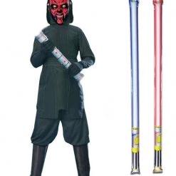 Star Wars Costume Basic Child - Darth Maul - WITH X2 FREE LIGHTSABERS